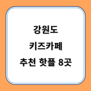 강원도 키즈카페 추천 키카 핫플 8곳
