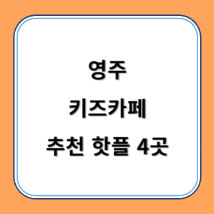 영주 키즈카페 추천 키카 핫플 4곳 아이와 즐겁게 놀아요